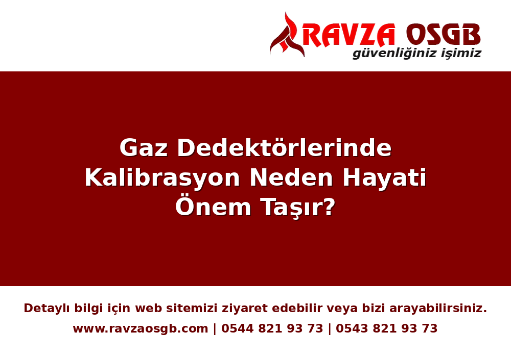 Gaz Dedektörlerinde Kalibrasyon Neden Hayati Önem Taşır?